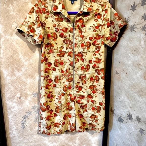 Toad&Co. Women's Earthworks Garage Shortie Mantis Bluebell Print | Size S - Picture 1 of 5